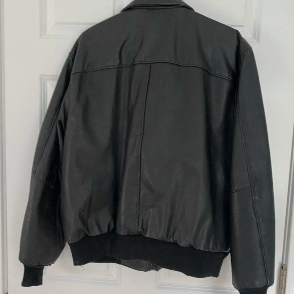 Rage by Mirage Vintage Black Leather Jacket - Picture 2 of 5